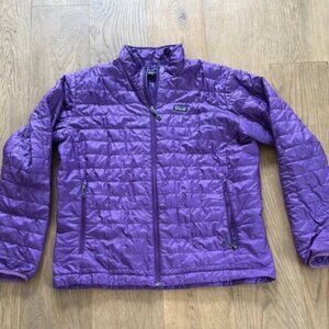 Patagonia men’s purple nano puff jacket size xl